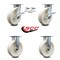 Service Caster 8 Inch Kingpinless Nylon Wheel Caster Brakes and Swivel Locks 2 Rigid SCC, 2PK SCC-KP30S820-NYR-SLB-BSL-2-R-2 - alternate 7